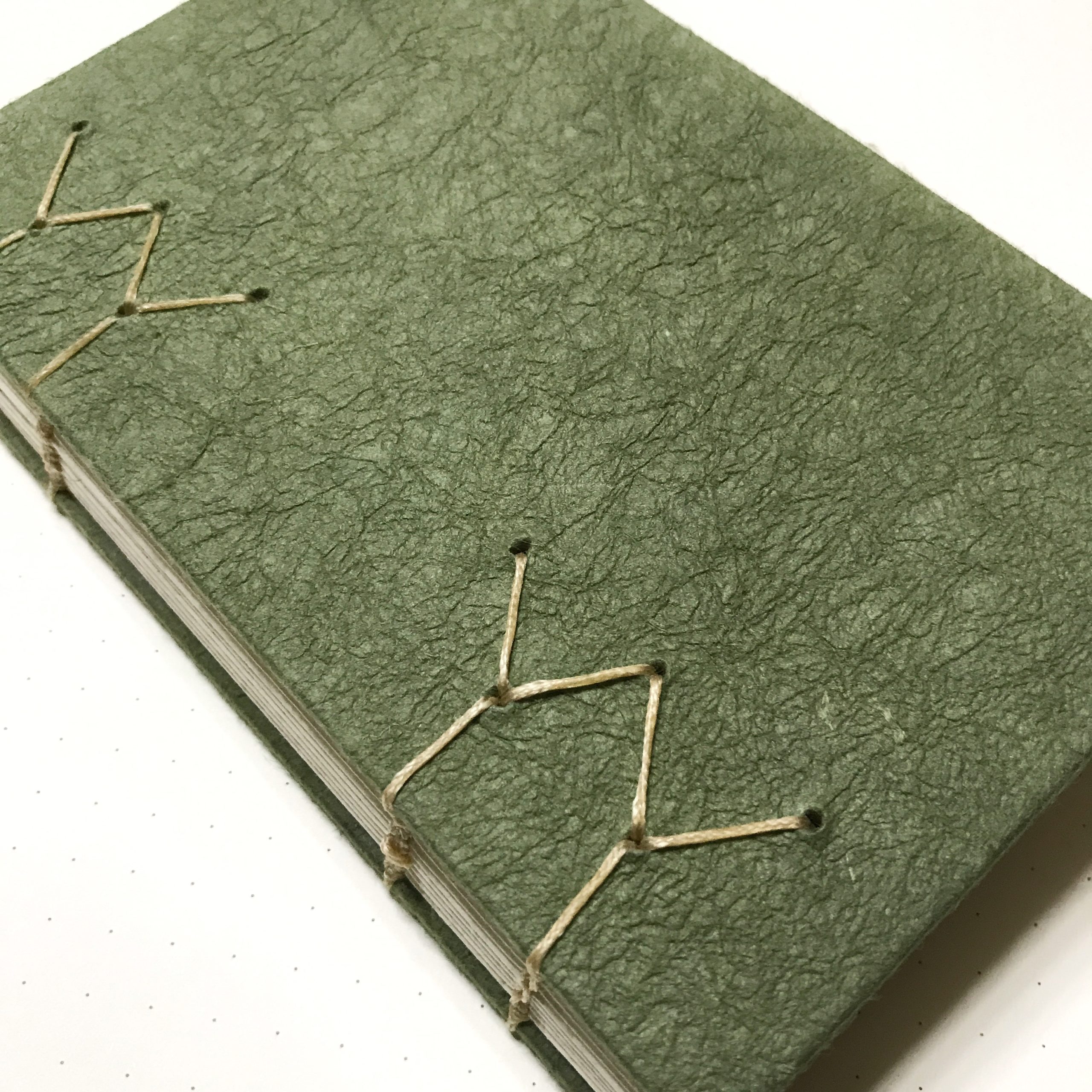 Cover of green sketchbook