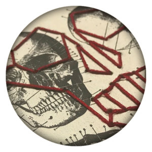 book arts skull round