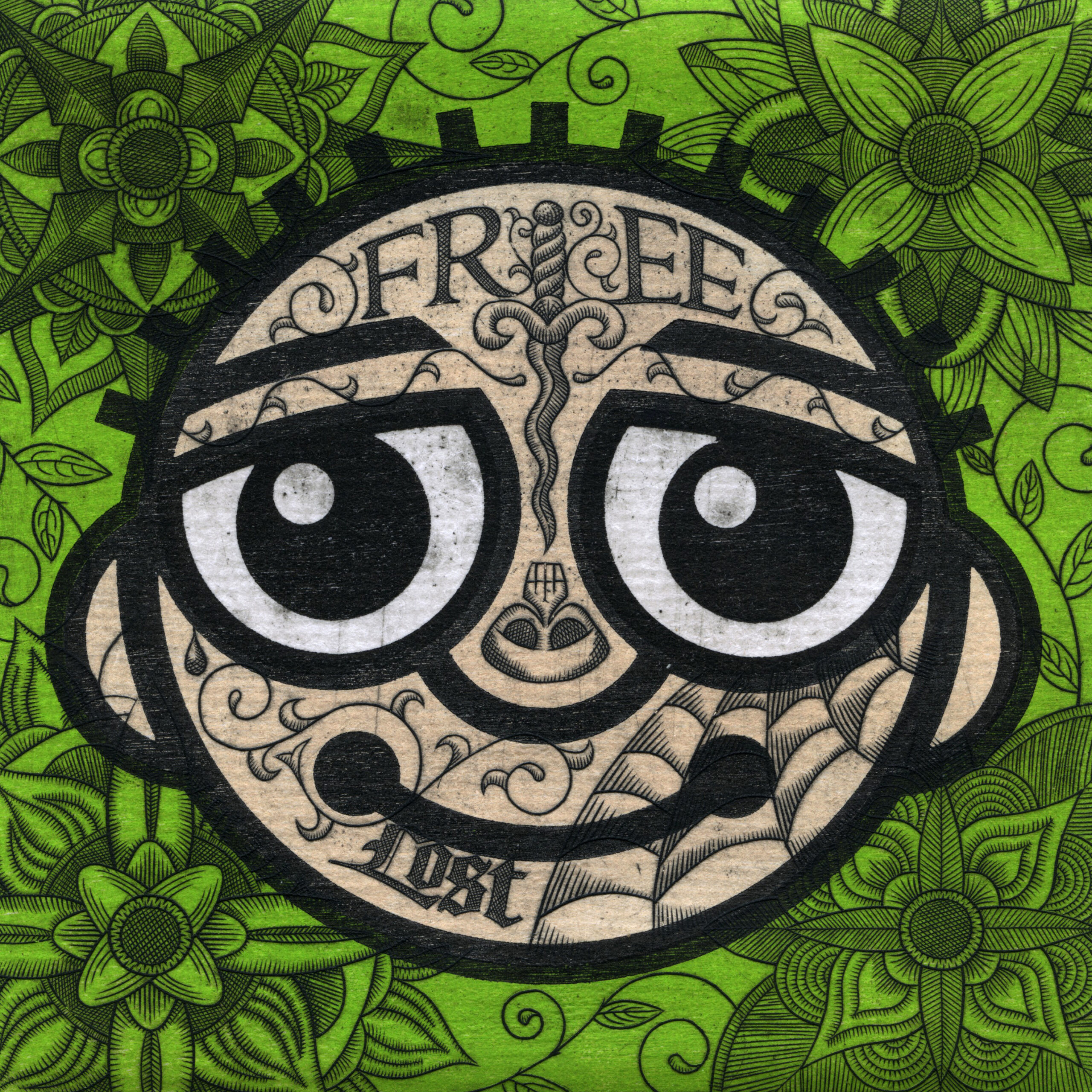 Happy Bald Guy w Tattoos