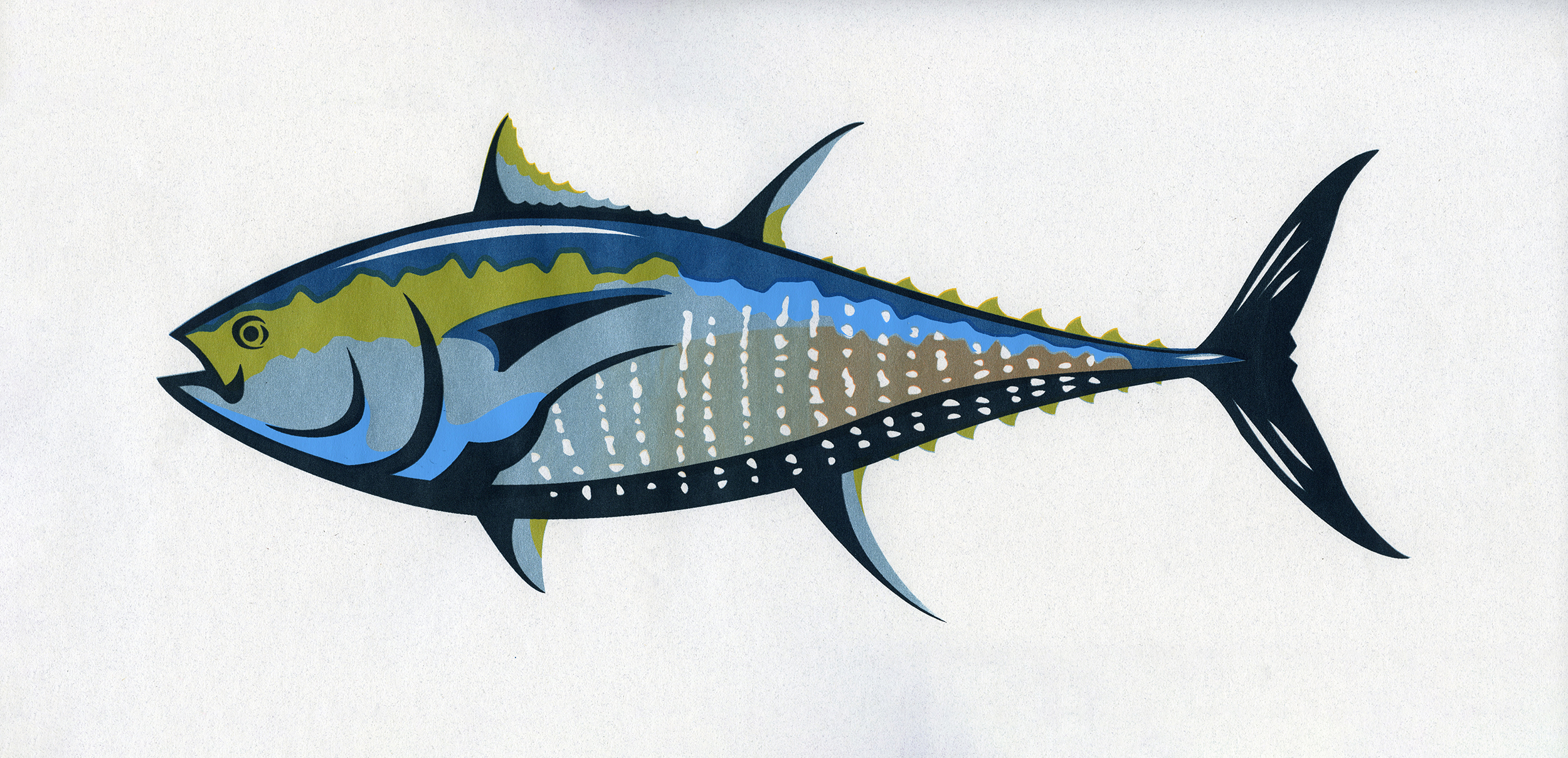 Bluefin Tuna Screen Print