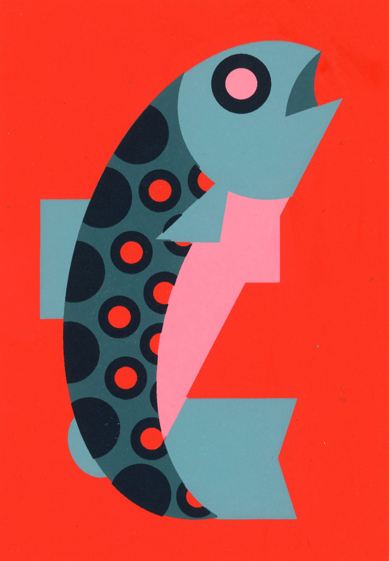 Geometric Leaping Trout Web FA26